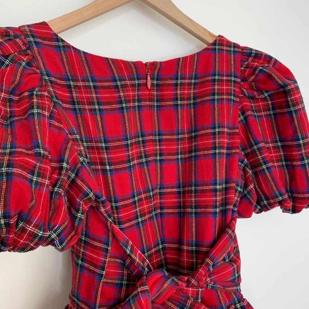 Ivy City Co x Courtney Keiko Nutcracker Holiday Red Plaid Dress Womens Size 2 - Picture 9 of 14